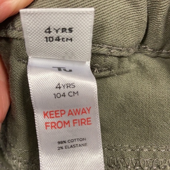5/$20 Tu kids sage green jeans euc - Picture 5 of 8